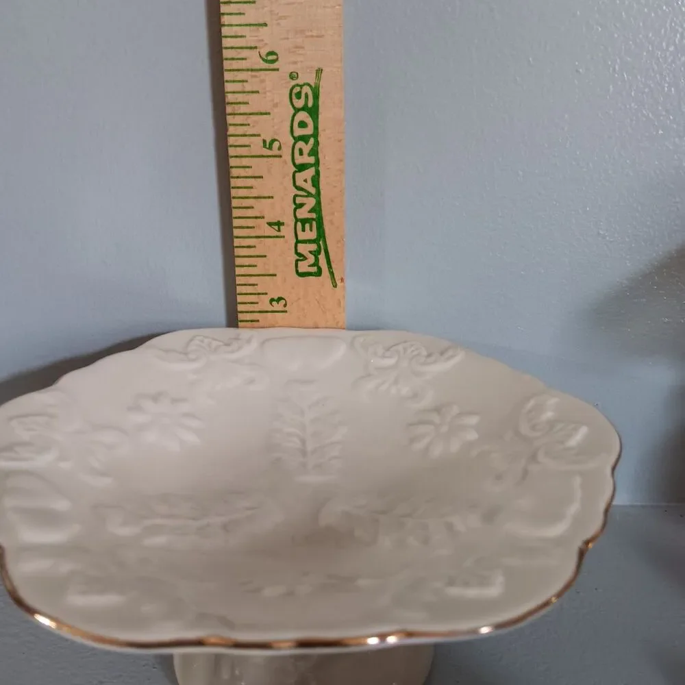 Ceramic Tray's with gold trim